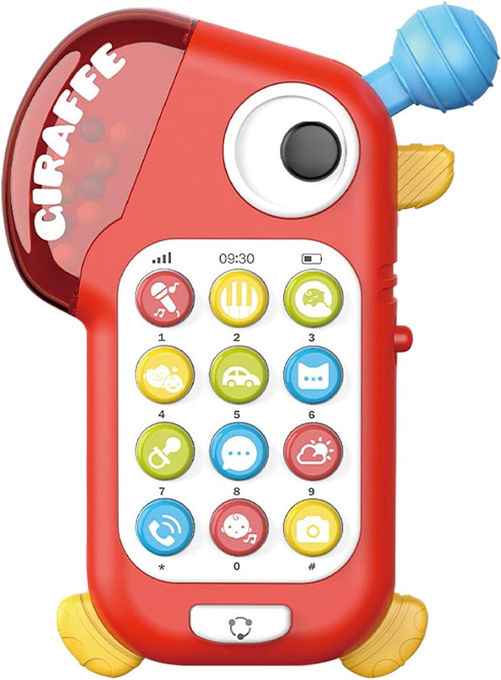 Juguete sensorial Fidtoy Learning con varias actividades para bebés, teléfono de juguete