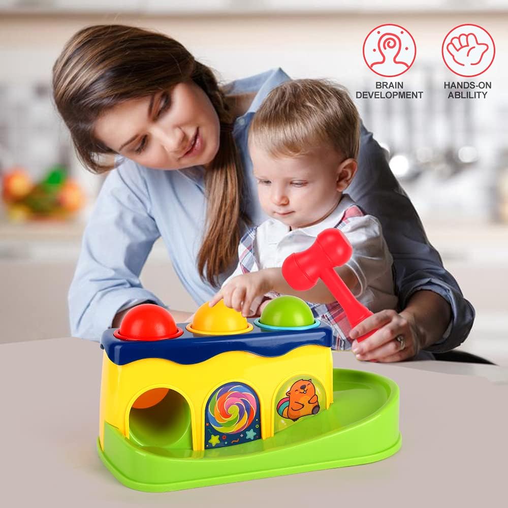 Jouet à marteler Fidtoy pour les tout-petits de 12 mois et plus
