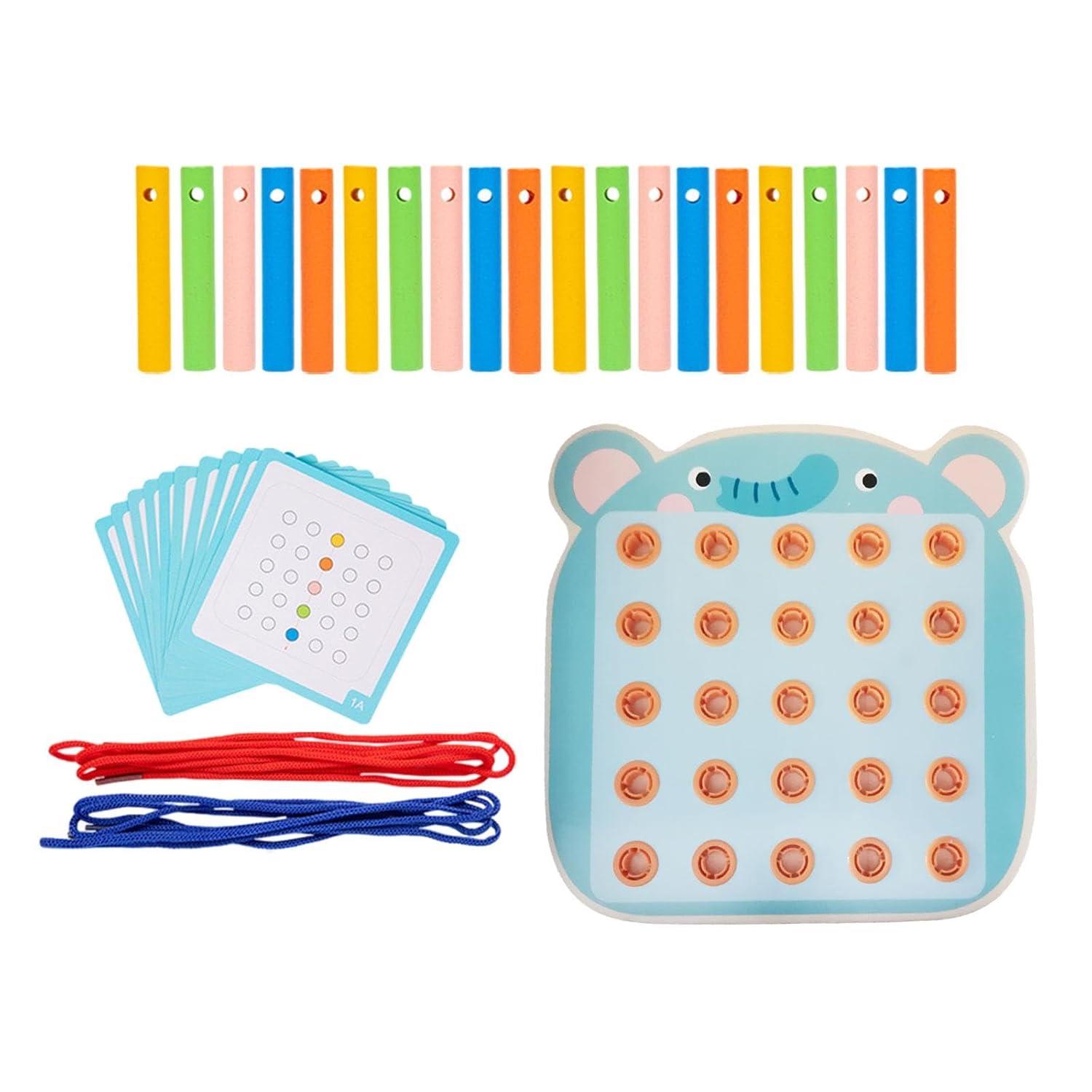bnf Juguete de enhebrar con cordones y tarjetas, juguete de viaje para coche, edad 3 4 5 6, avión, bebé elefante | Juguetes para bebé | Juguetes de desarrollo para bebé