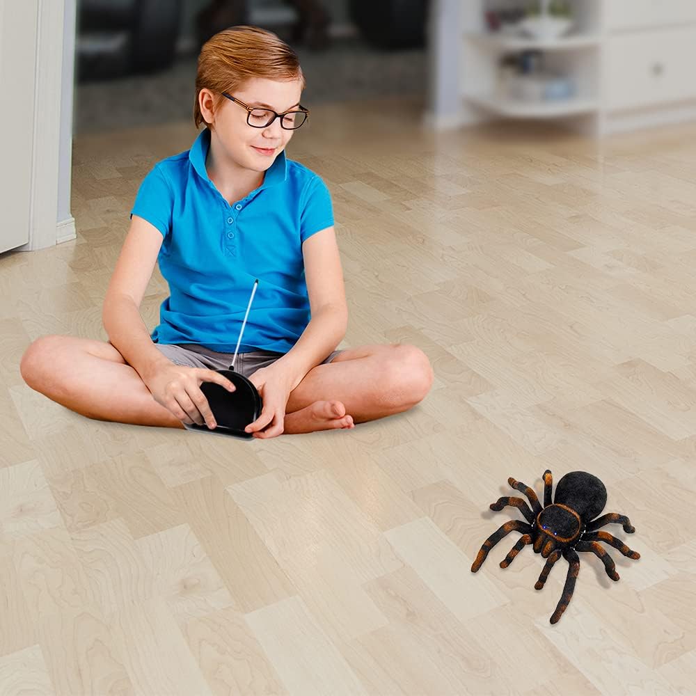 Fidtoy Remote Control Tarantula Spider Toy – Realistic Moving Spider for Kids 8+