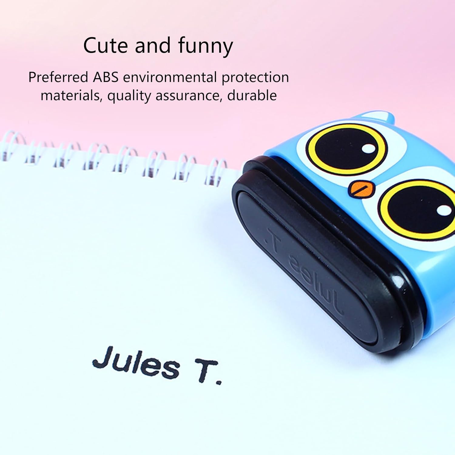Fidtoy Clothes First Name Stamp – Personalized Kids Clothing Labeling Tool for School & Daycare