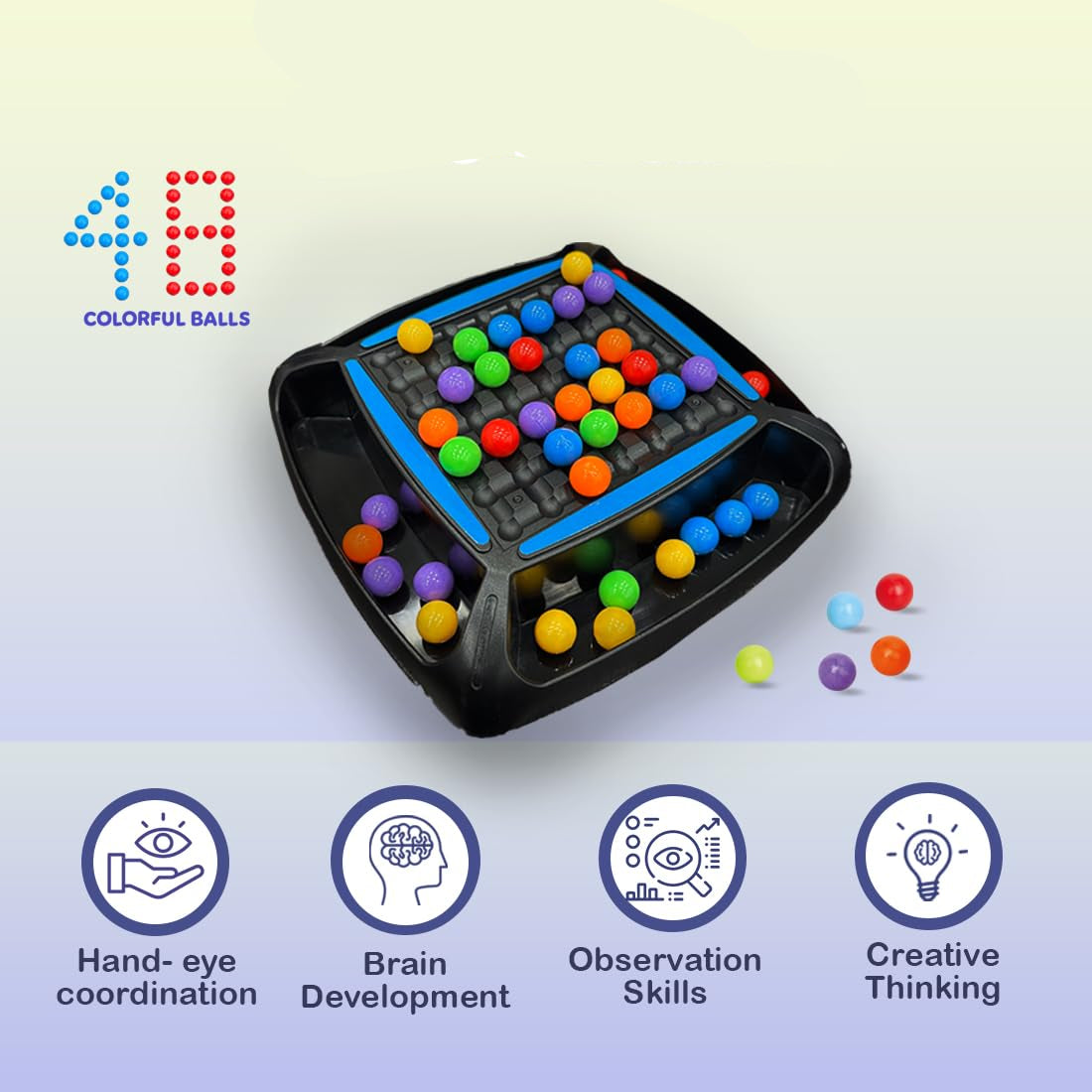 Juego Familiar de Desafío Aplasta Dulces con Bolas de Colores - 747