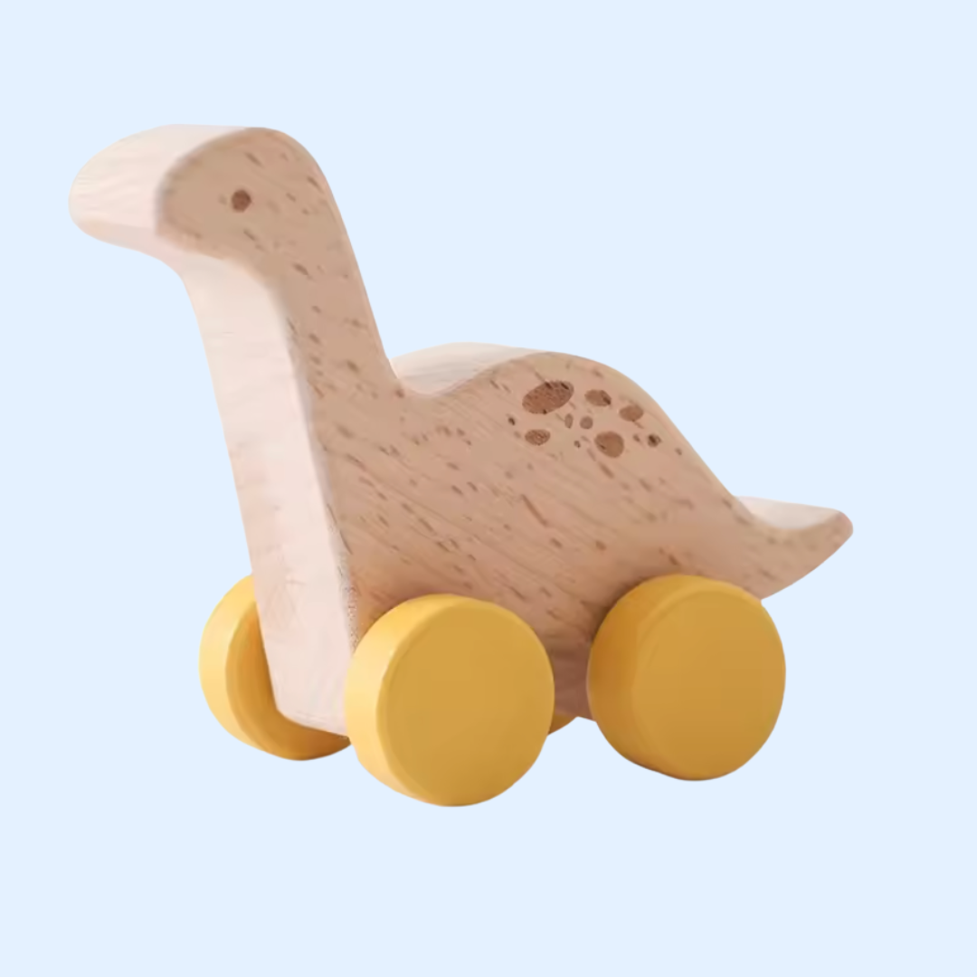 Fidtoy Wooden Wonder Wheels First Car Toy for Toddlers Montessori Learning