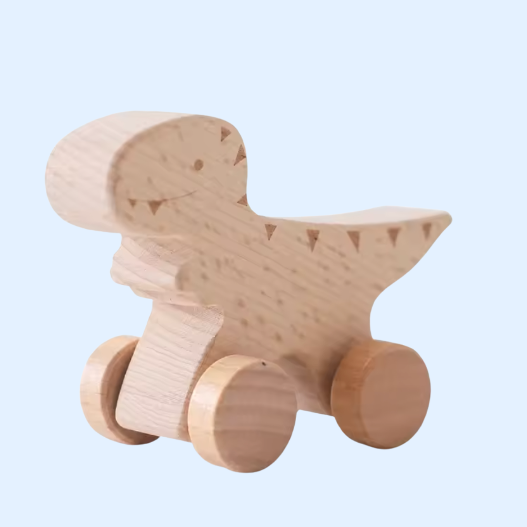 Fidtoy Wooden Wonder Wheels First Car Toy for Toddlers Montessori Learning