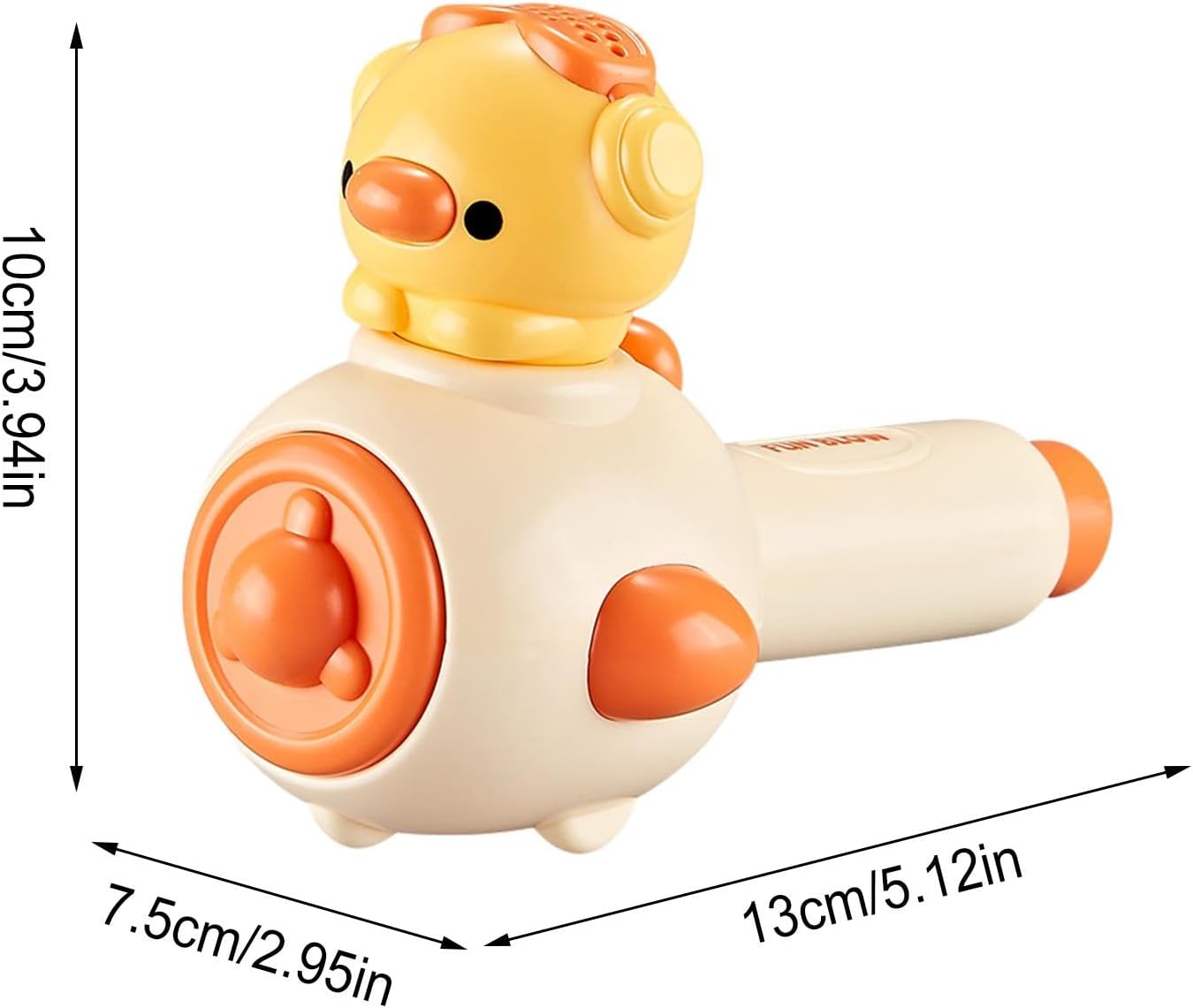 Fidtoy 3 en 1 Souffleur Flottant Ballon Jouet d'Activité pour Enfants – Jouet Montessori d'Entraînement Respiratoire avec Balle Flottante, Lanceur de Ballons et Sifflet pour les 3 ans et plus