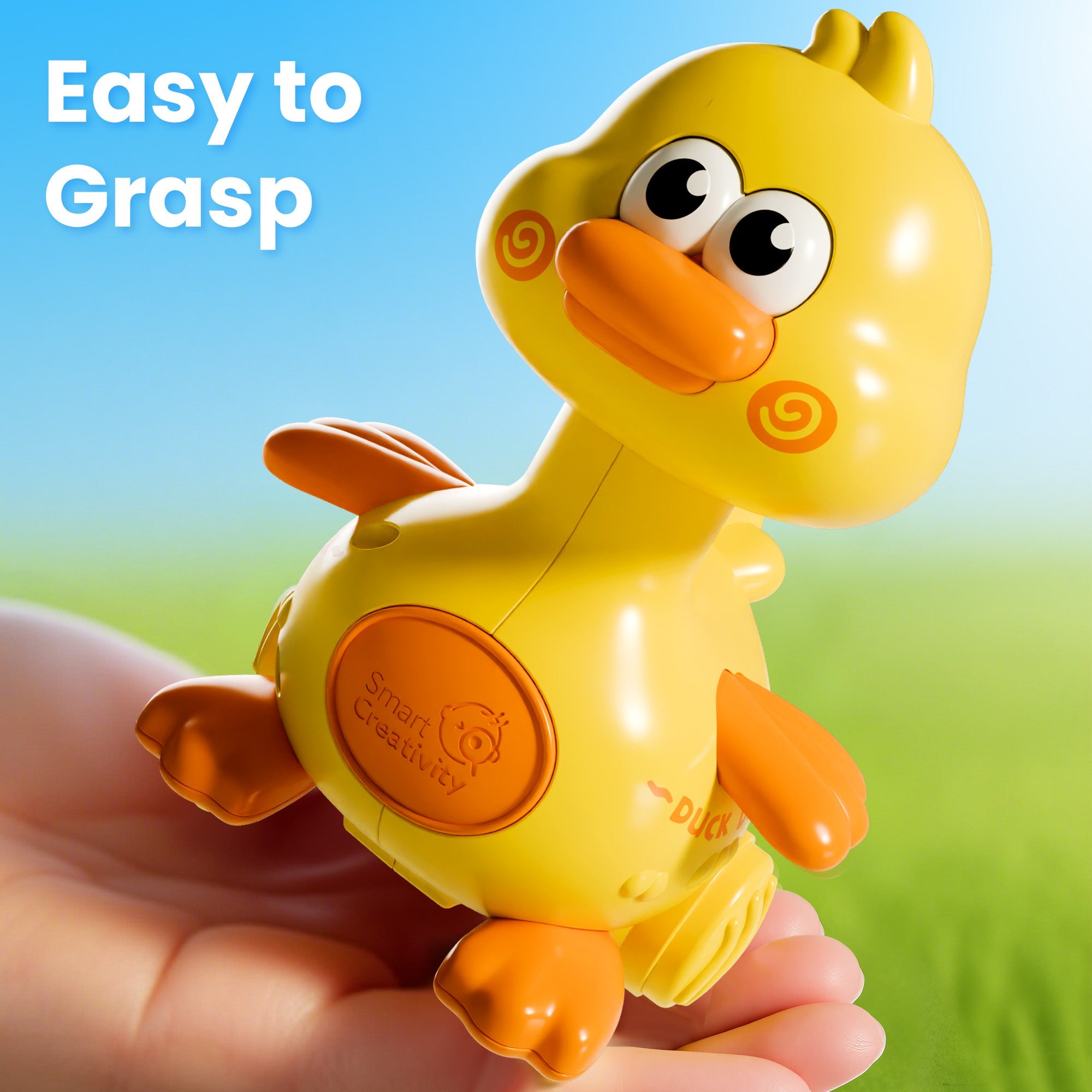 Juego de coches de juguete de pato Fidtoy Press to Go para niños pequeños