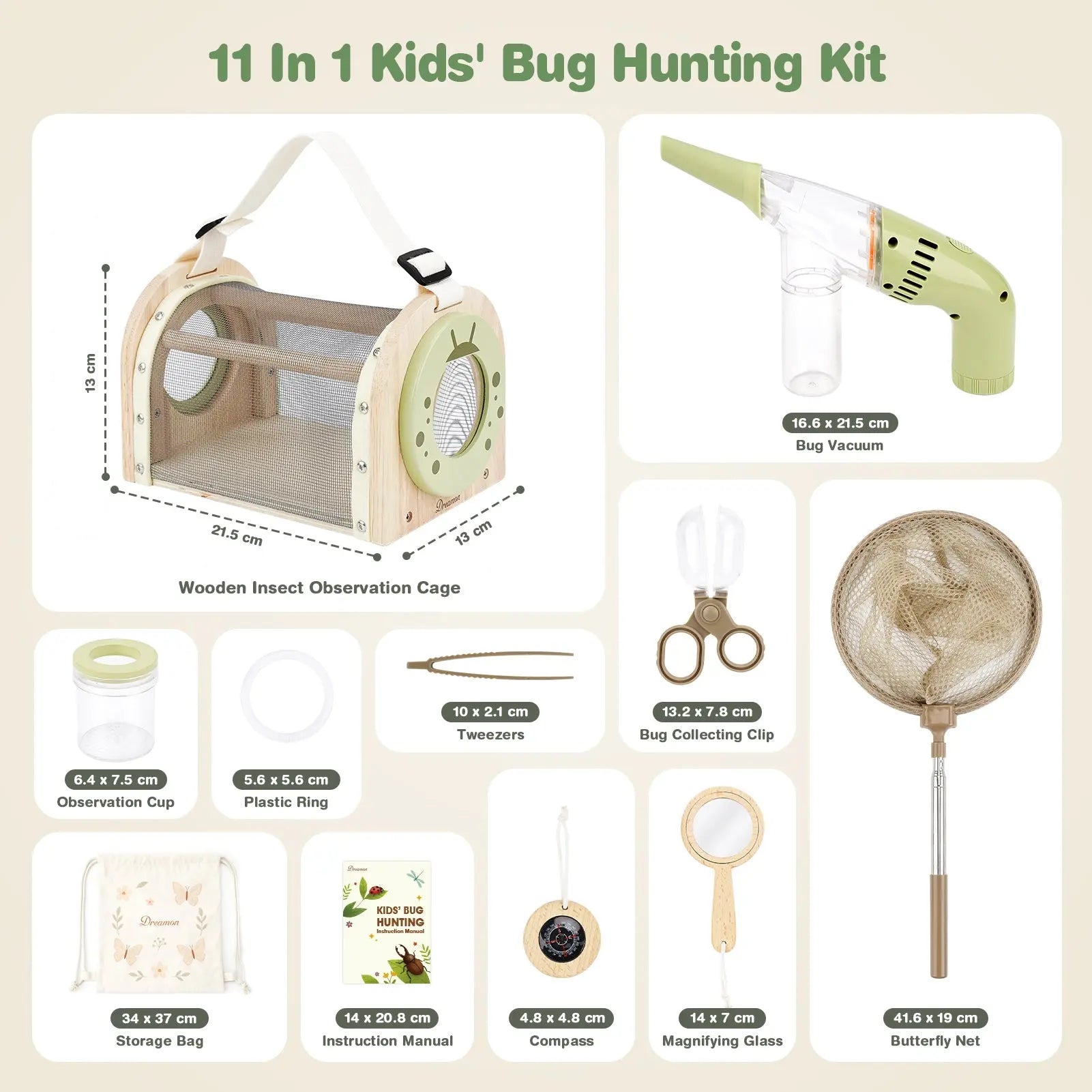Kit attrape-insectes en bois pour enfants