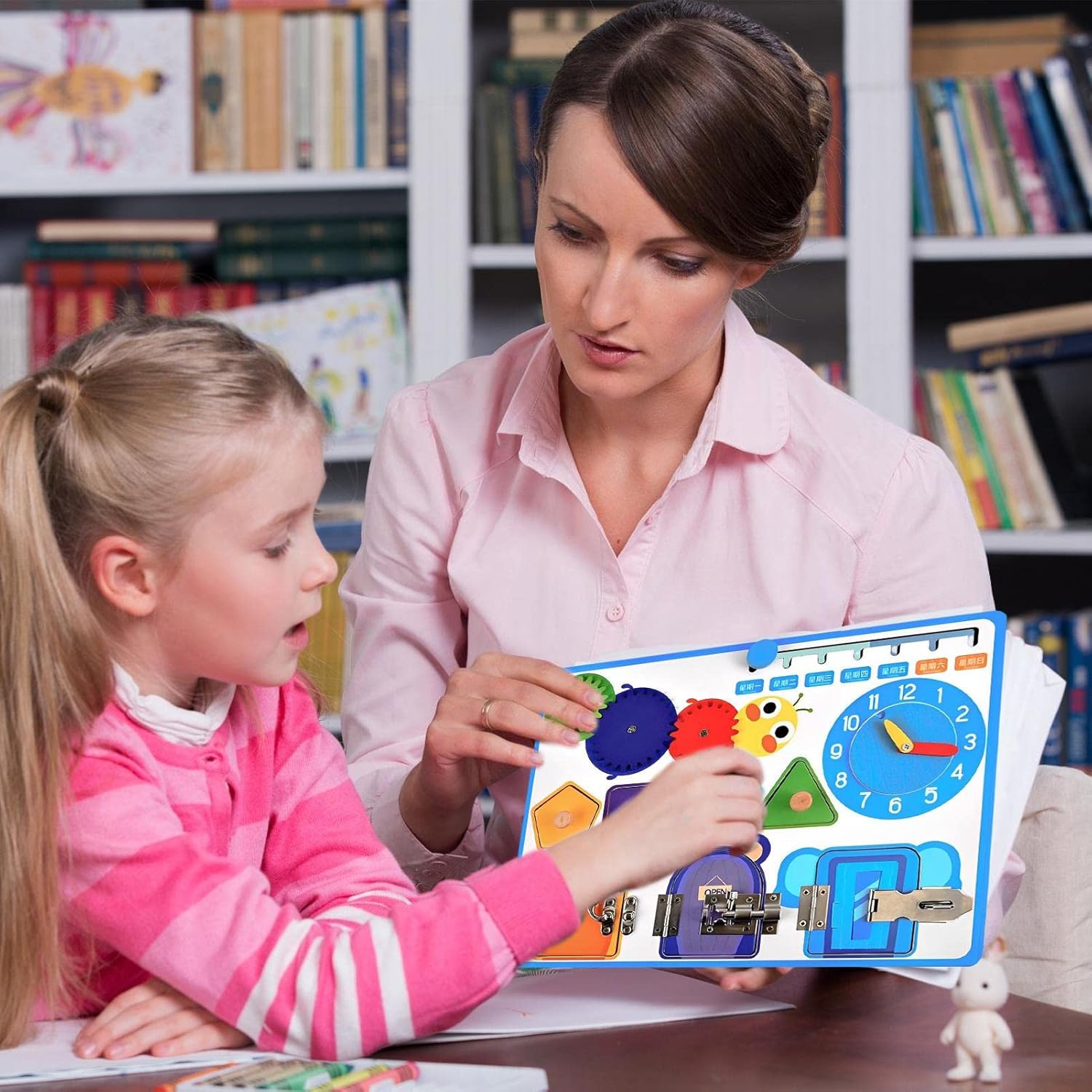 Tableros de madera, cierres, tableros de actividades de madera, tableros ocupados, tablero sensorial para niños, tablero sensorial, cierres, tablero, juguetes de aprendizaje Homraa