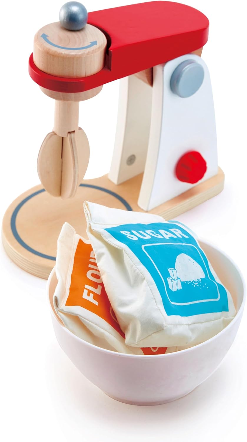 Fidtoy Batidora de Cocina de Madera, Juguete, Juego de Imitación para Hornear
