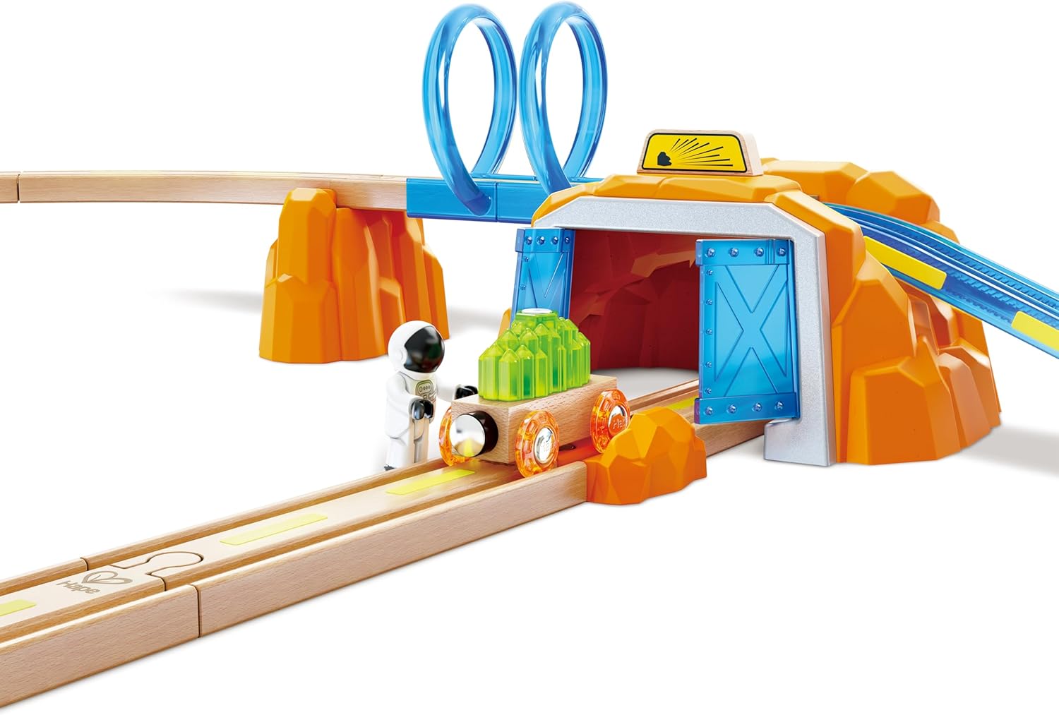 Ensemble de train spatial Fidtoy - Jeu d'exploration ferroviaire martienne