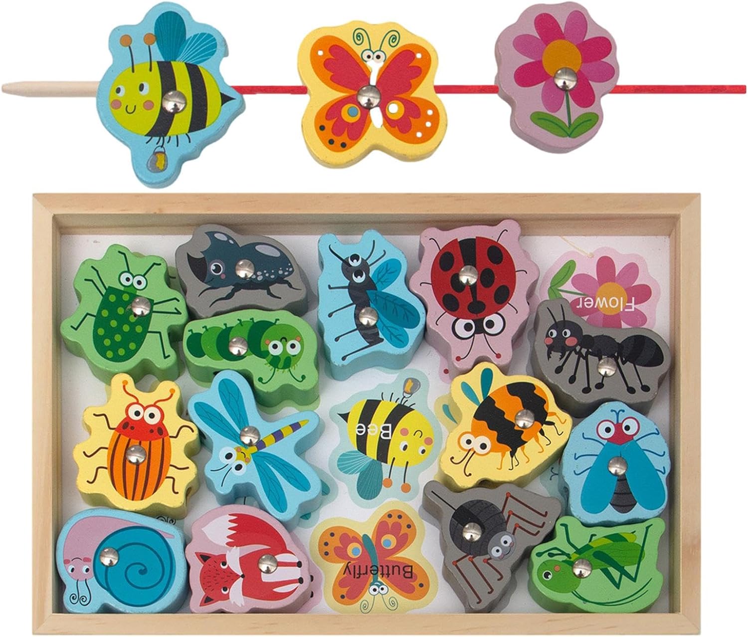 Educational Fishing Toys - Safe and Harmless 2-in-1 Magnetic Fishing Games - Fishing Game for Toddlers, Magnetic Fishing Toys, Gift for Kids