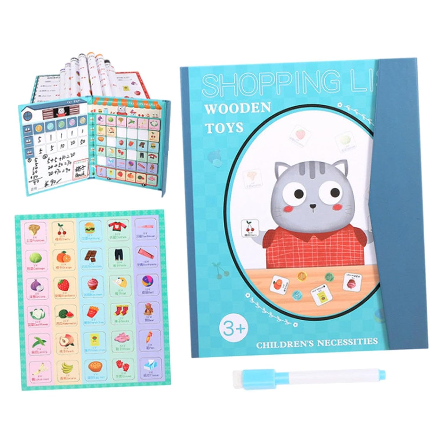 ATORSE Juguetes educativos para niños pequeños, juguete para practicar el control del lápiz para niños a partir de 3 años, estilo H de regalo