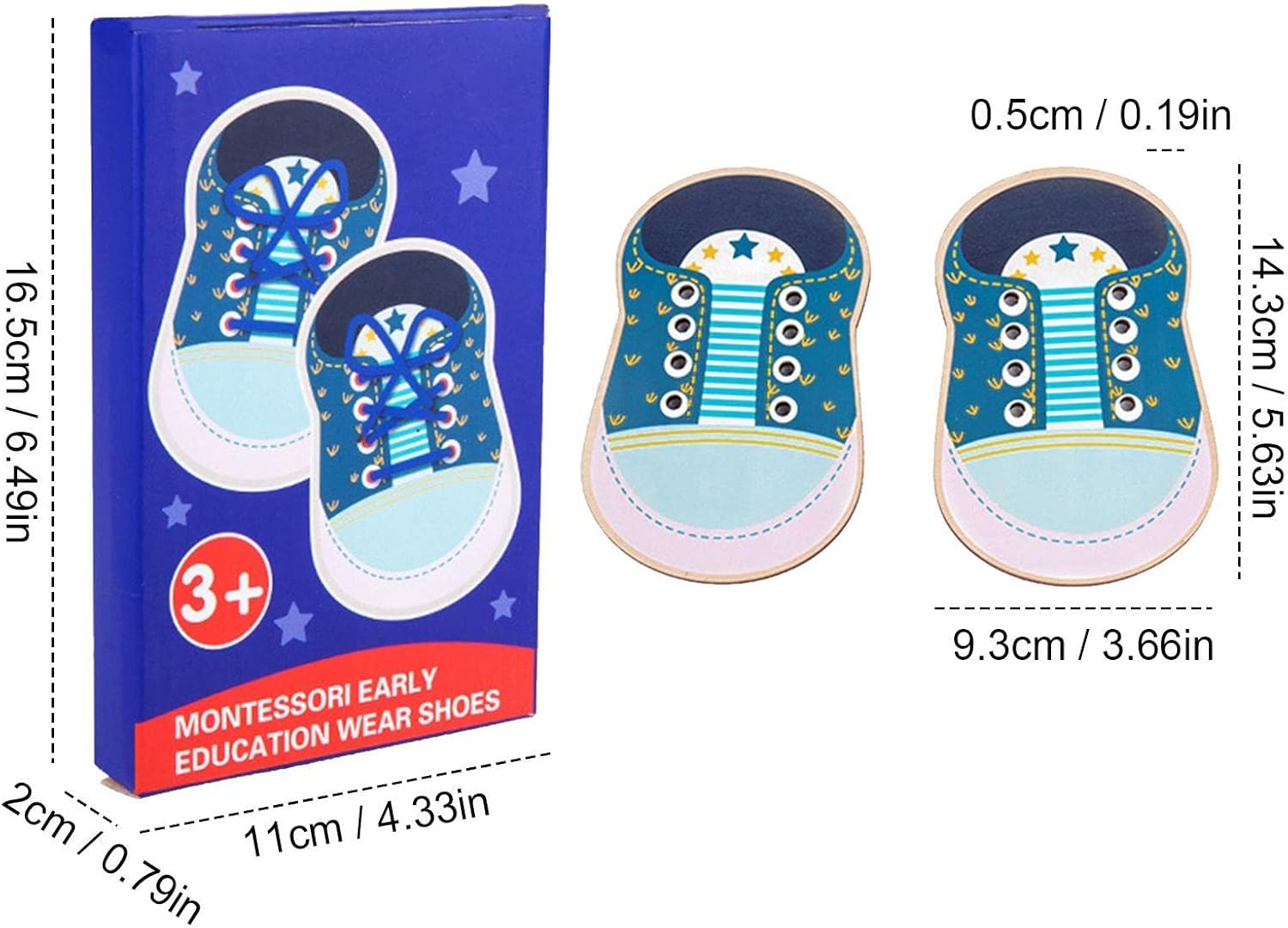 Juguete de cordones Ridecyle - Juguete de aprendizaje de atar cordones para niños, juguete educativo temprano para enseñar a atar zapatos, juguete de entrenamiento para atar zapatos