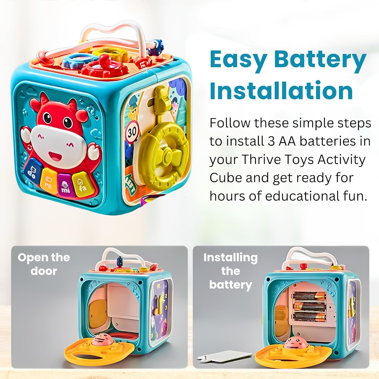 Fidtoy Cubo de Actividades Multifuncional para Niños Pequeños 18M+