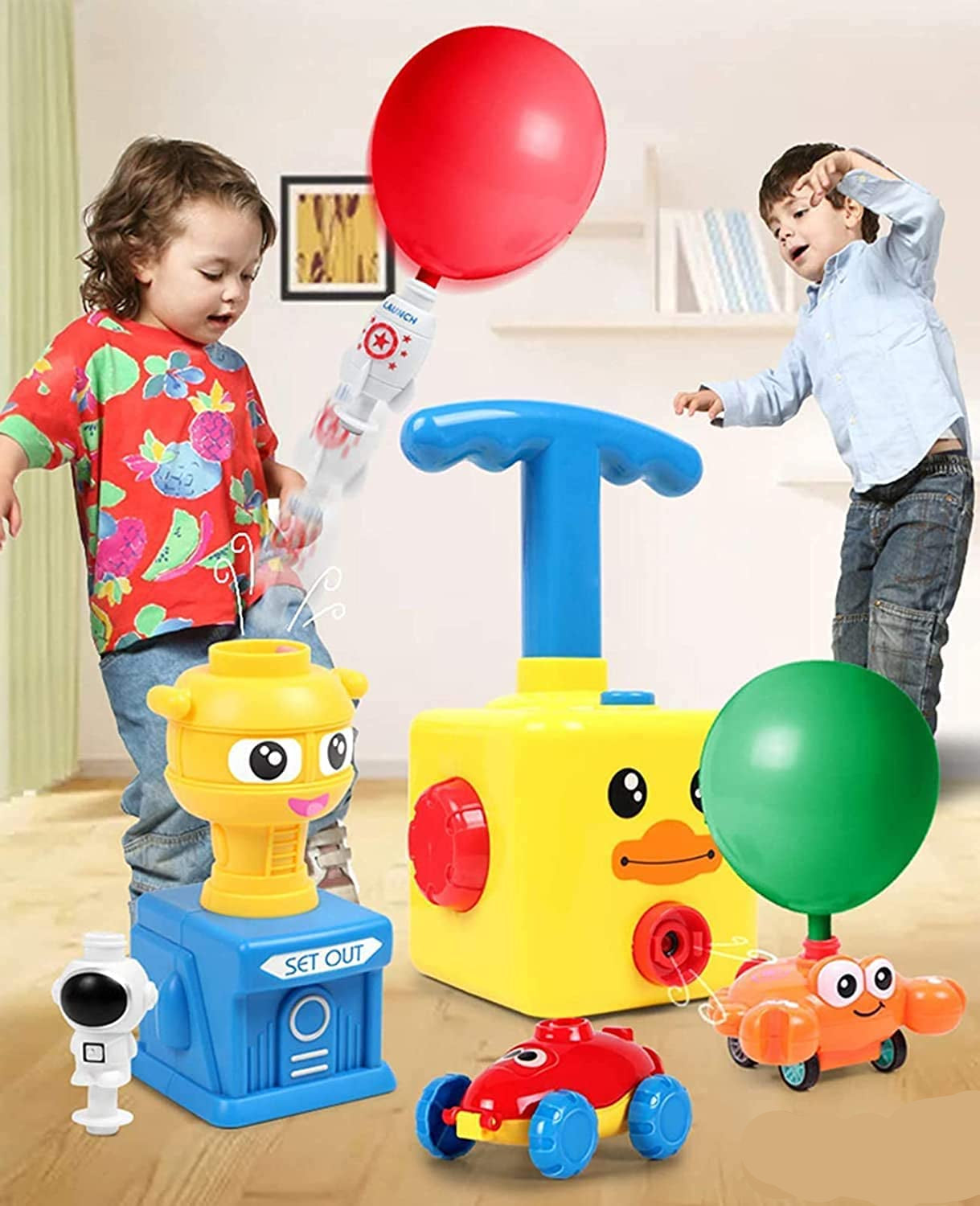 Coche propulsado por globo