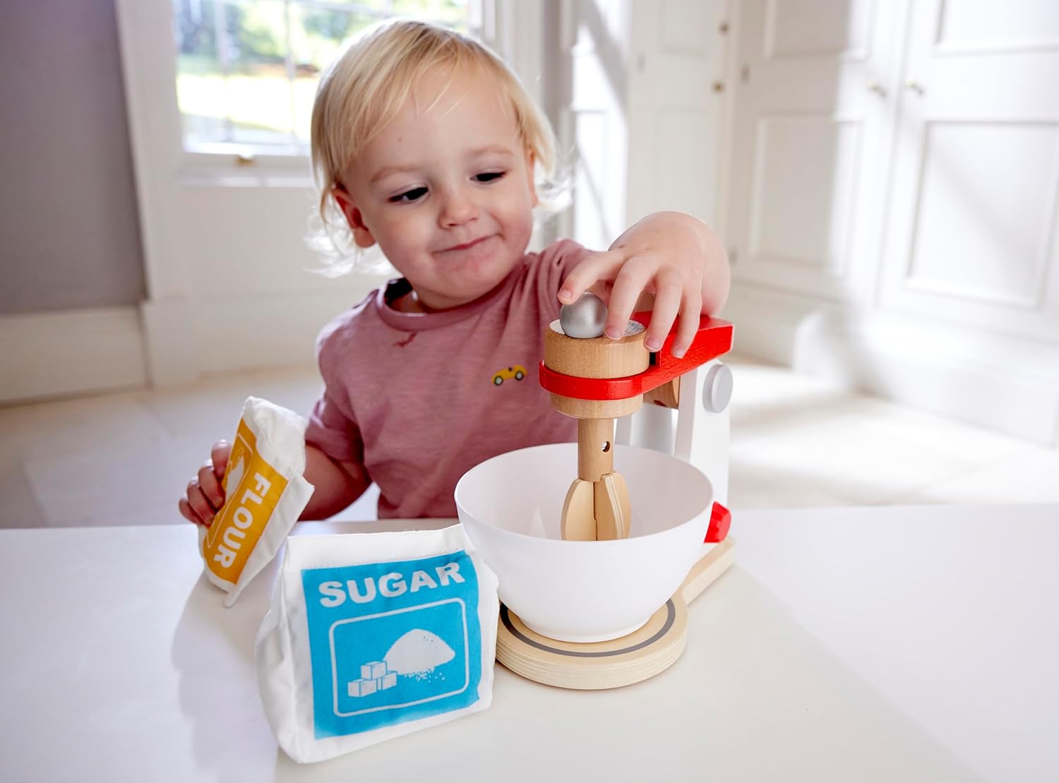 Fidtoy Batidora de Cocina de Madera, Juguete, Juego de Imitación para Hornear