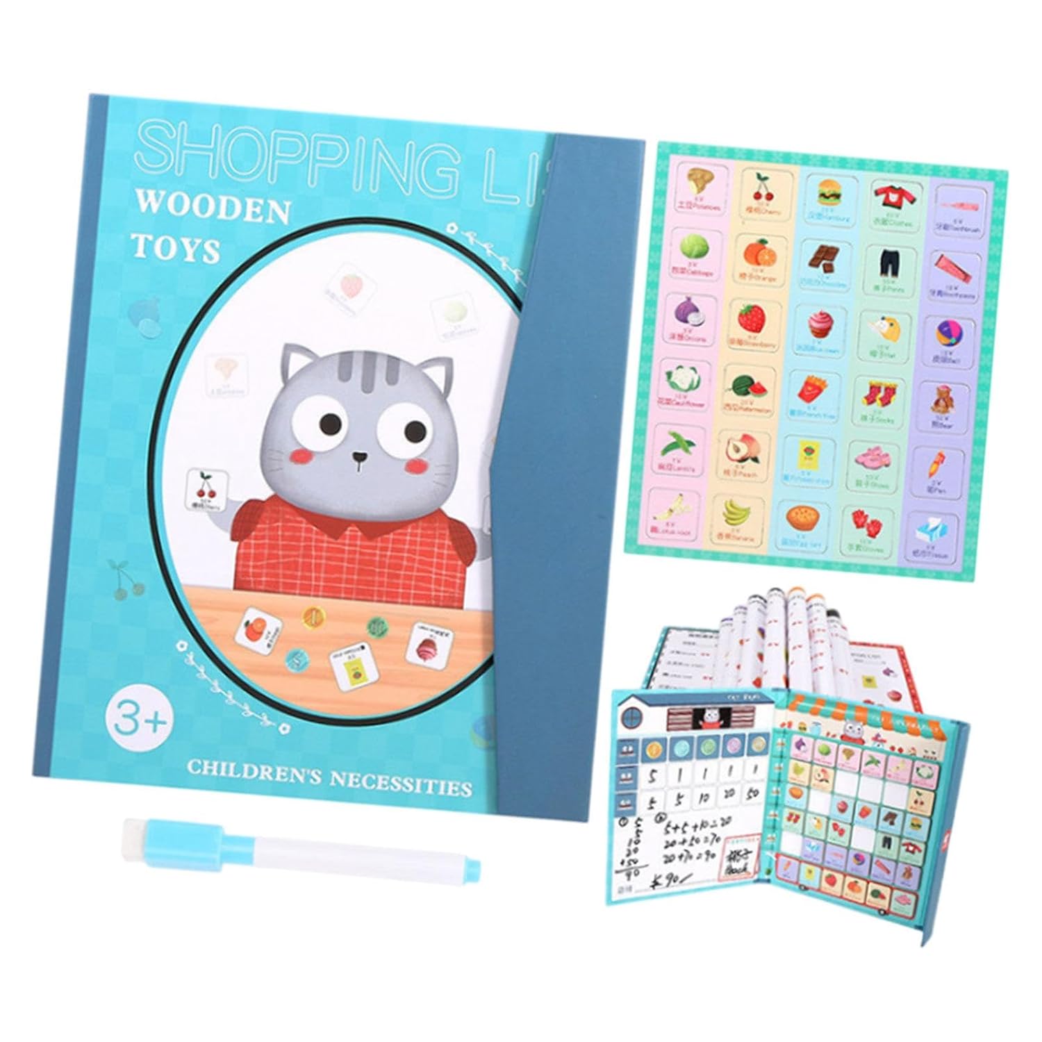 ATORSE Juguetes educativos para niños pequeños, juguete para practicar el control del lápiz para niños a partir de 3 años, estilo H de regalo
