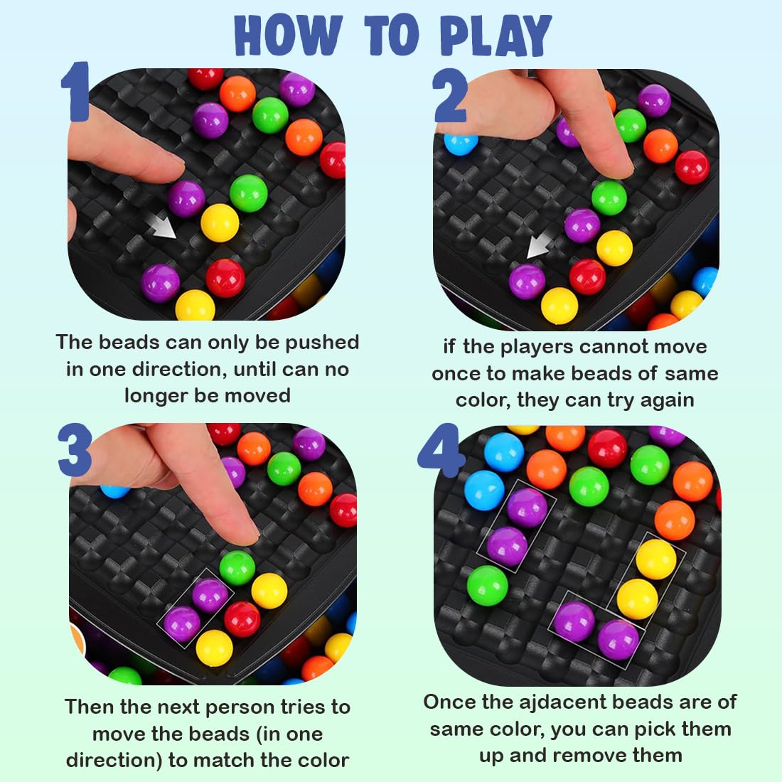Juego Familiar de Desafío Aplasta Dulces con Bolas de Colores - 747