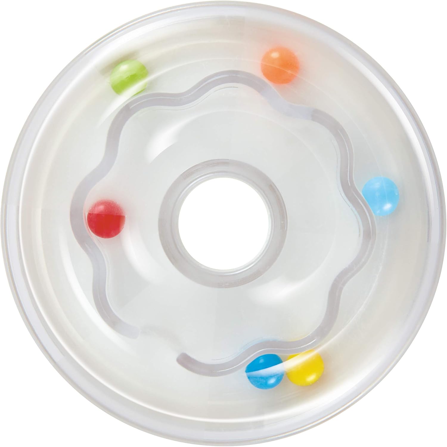 Fidtoy Jouet à empiler grenouille en bois avec base à bascule Jouet d'apprentissage
