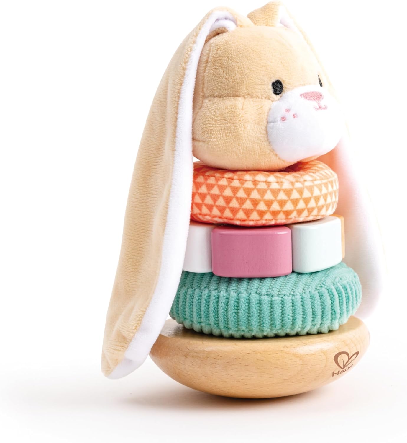 Fidtoy Bunny Stacking Toy Baby Sensory Learning Rings Toy
