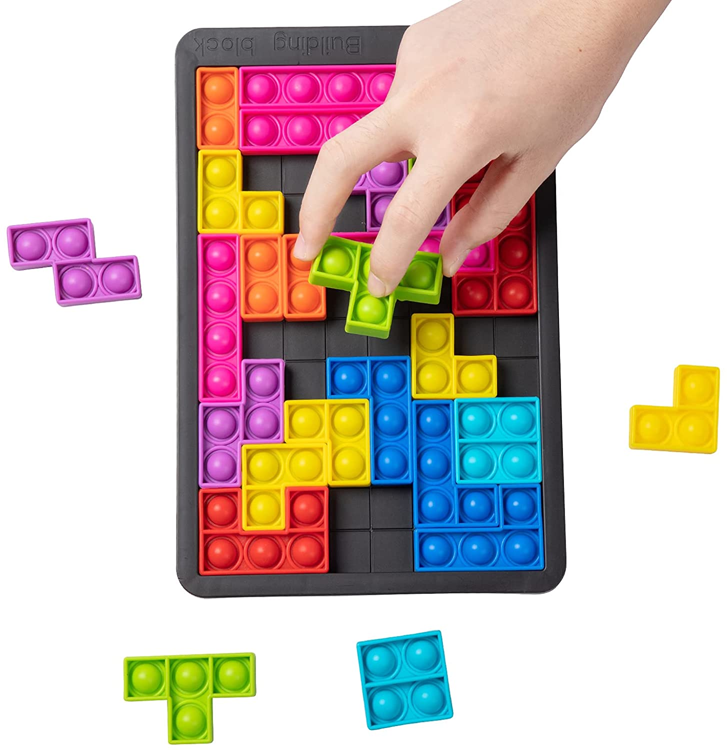 Montessori Australia TetrisPOP™ Puzle de burbujas antiestrés 2 en 1