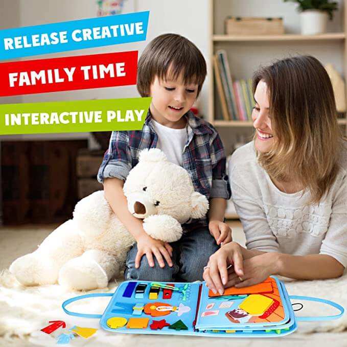 DreamBabies™ | Tabla de actividades Montessori 35 en 1 para niños pequeños
