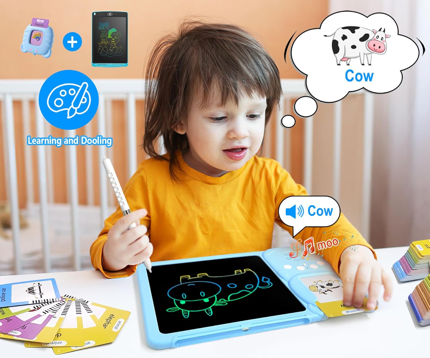 Fidtoy Talking Writing Tablet – Interactive Learning for Toddlers 3+