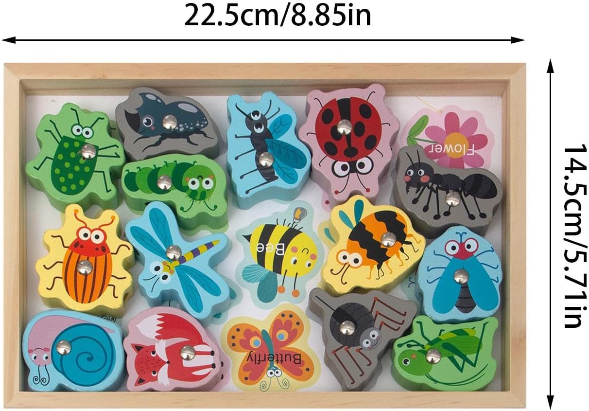Educational Fishing Toys - Safe and Harmless 2-in-1 Magnetic Fishing Games - Fishing Game for Toddlers, Magnetic Fishing Toys, Gift for Kids