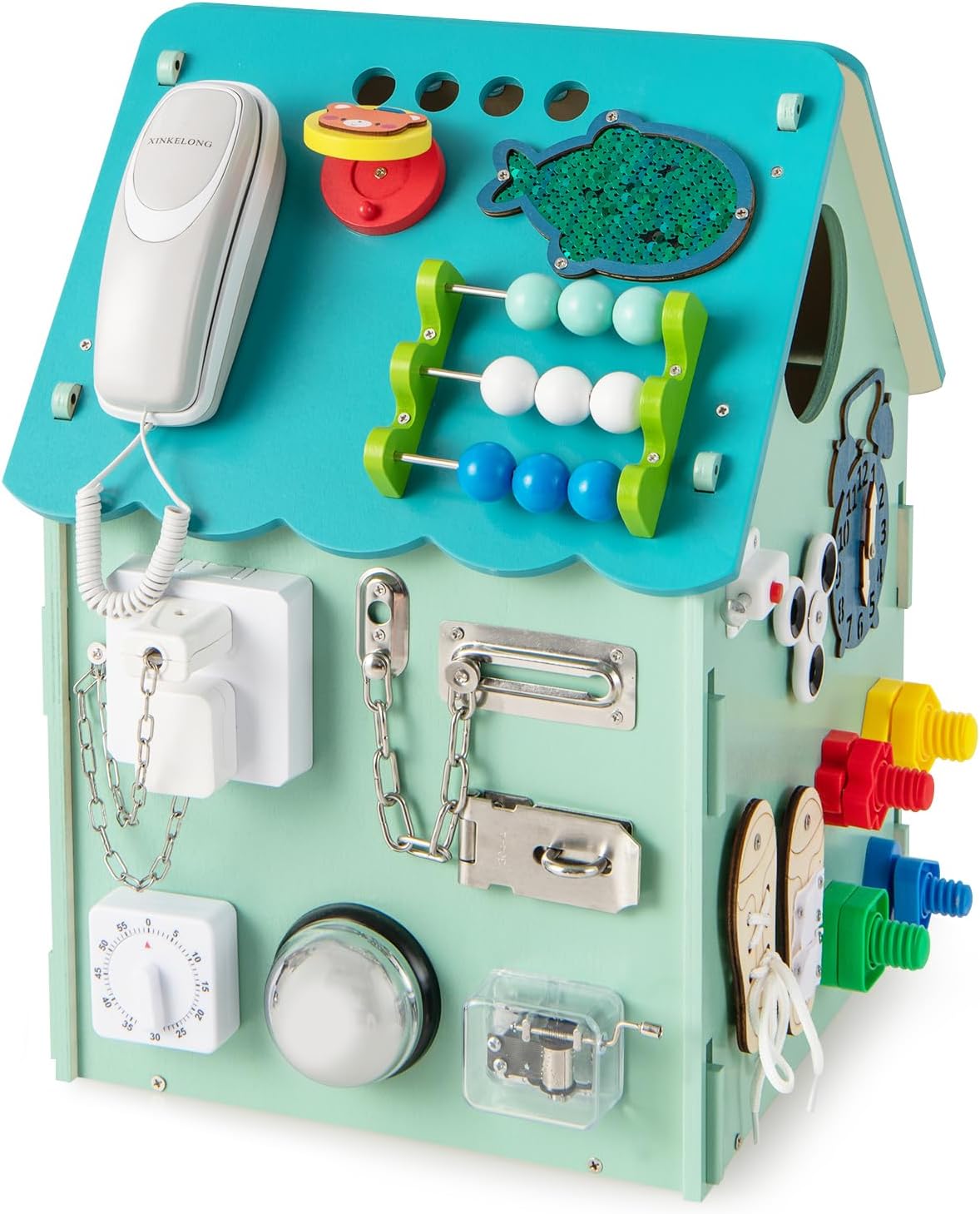 Fidtoy Multifunctional Busy Board House Montessori Toy