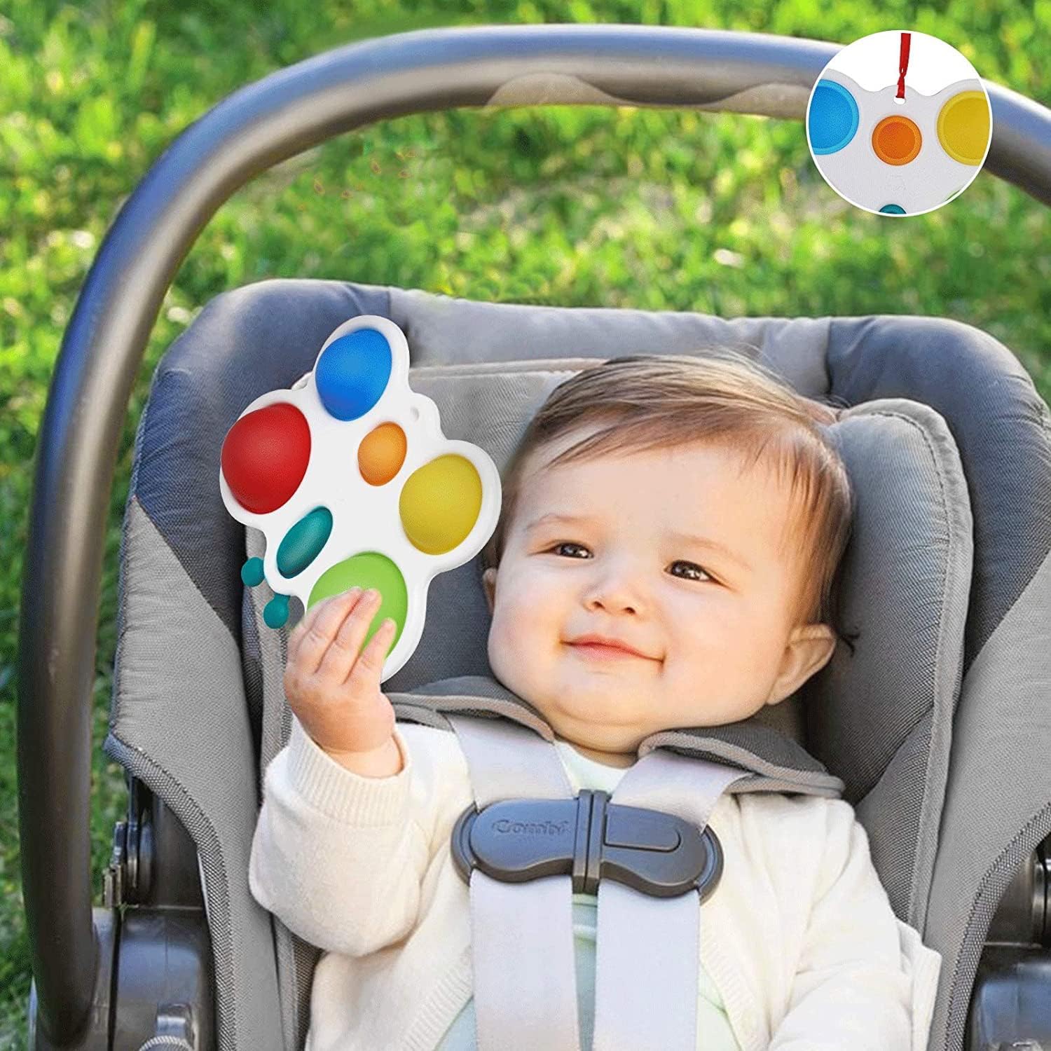 Butterfly Dimple Busy Board - Sensory Toy for Babies 6 Month - 3 Years, Ideal for Tummy Time, Early Education, and Fidget Relief, Perfect Baby Gift for 6 Months and Up, Toddler Baby Toys