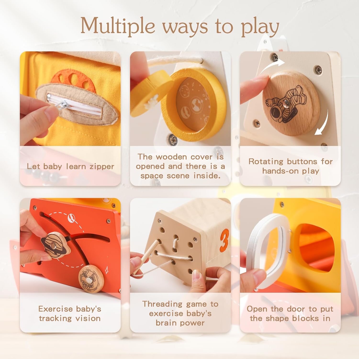 Juguete de apilamiento y encaje de madera Fidtoy, bloques de apilamiento Montessori para niños pequeños, juguete educativo de equilibrio y clasificación de colores, habilidades motoras finas, regalo educativo