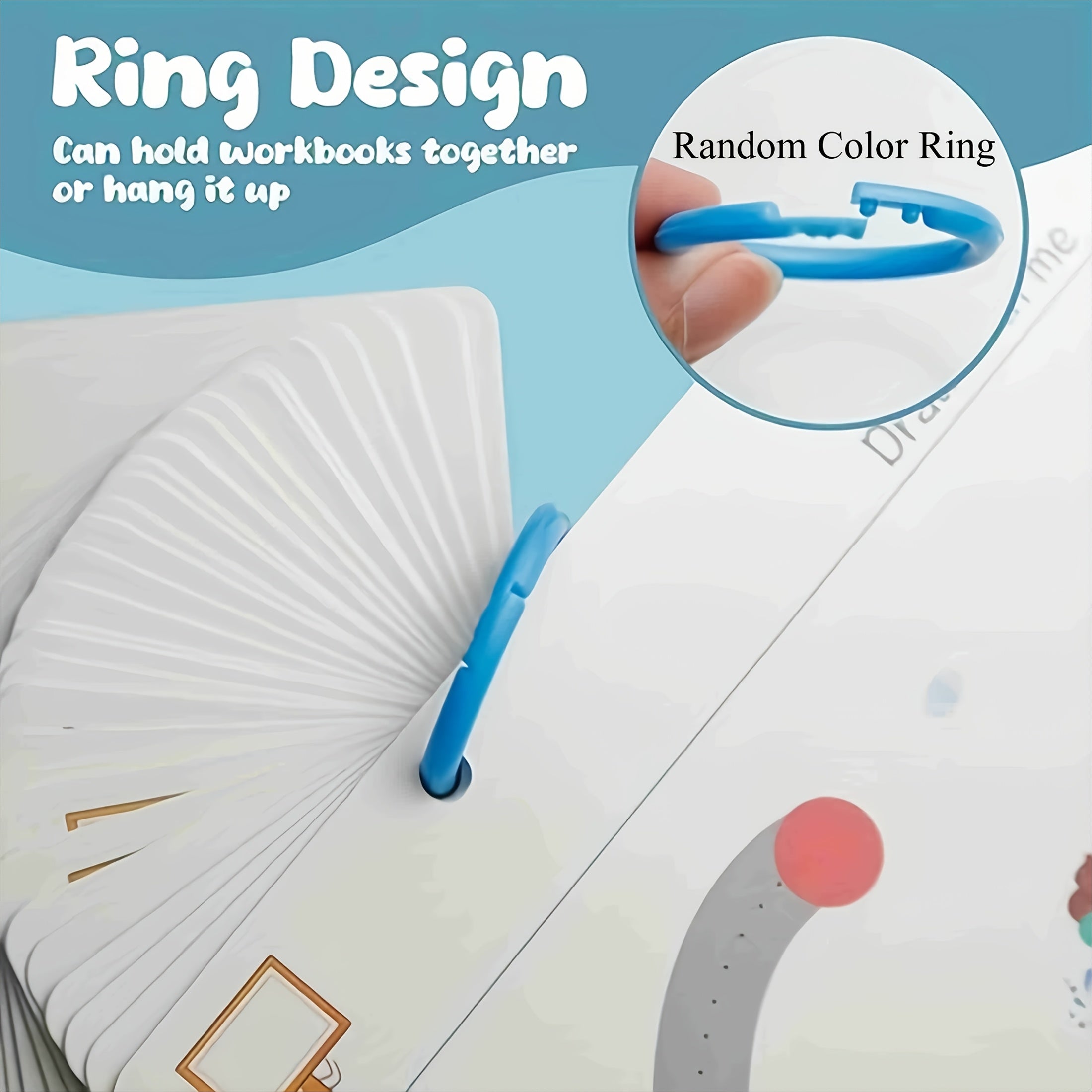 Cuaderno mágico reutilizable Fidtoy para practicar para niños pequeños – Juguete de aprendizaje de escritura y dibujo que se limpia