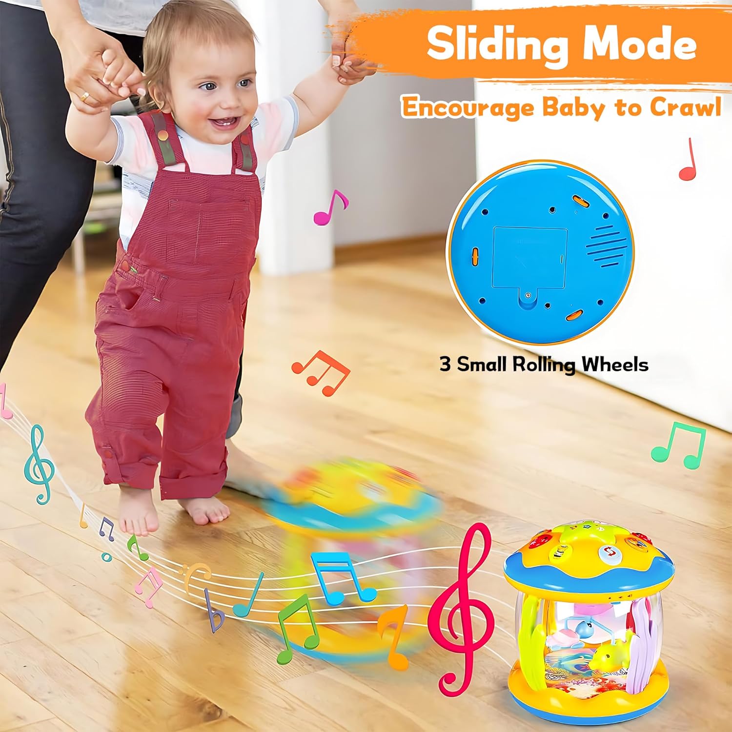 Fidtoy Ocean Light Toy for Babies – Interactive Musical Sensory Toy for Infant & Toddler Play