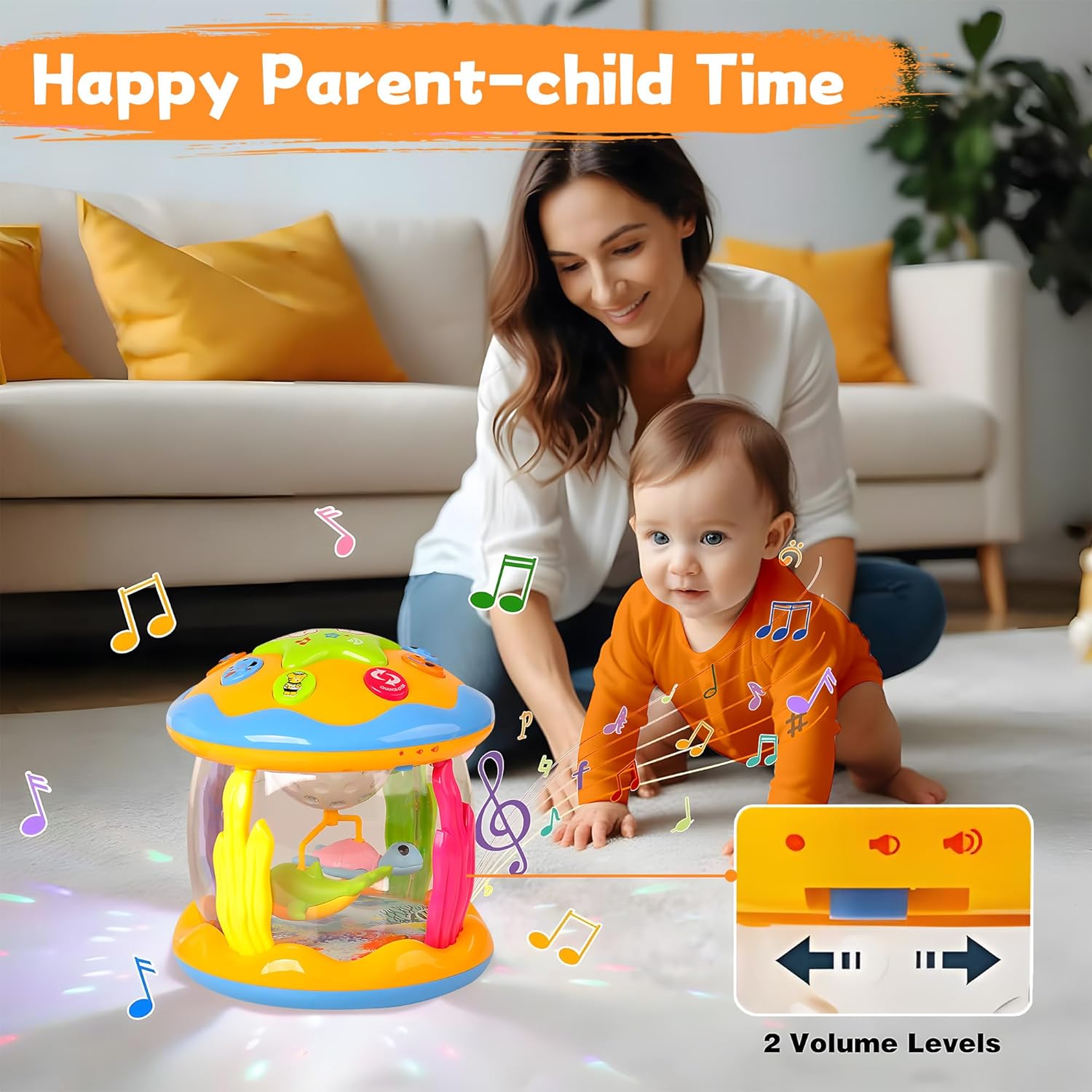 Fidtoy Ocean Light Toy for Babies – Interactive Musical Sensory Toy for Infant & Toddler Play