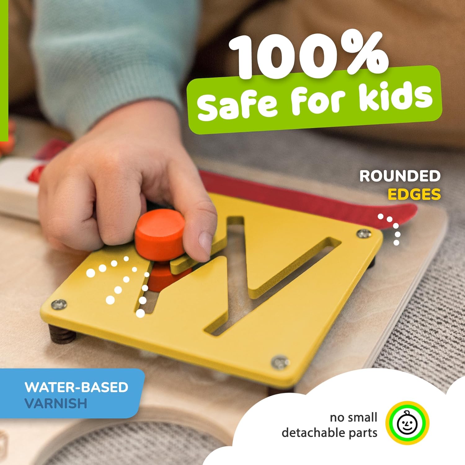 Fidtoy Montessori Learning Busy Board for Toddlers
