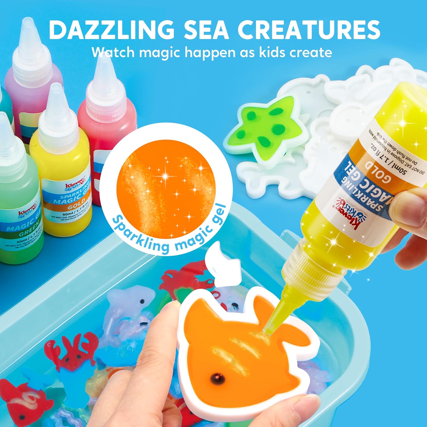 Fidtoy Magical Waterscape DIY ELF Water Gel Molding Toy for Kids Creative Craft Play Age 2-6