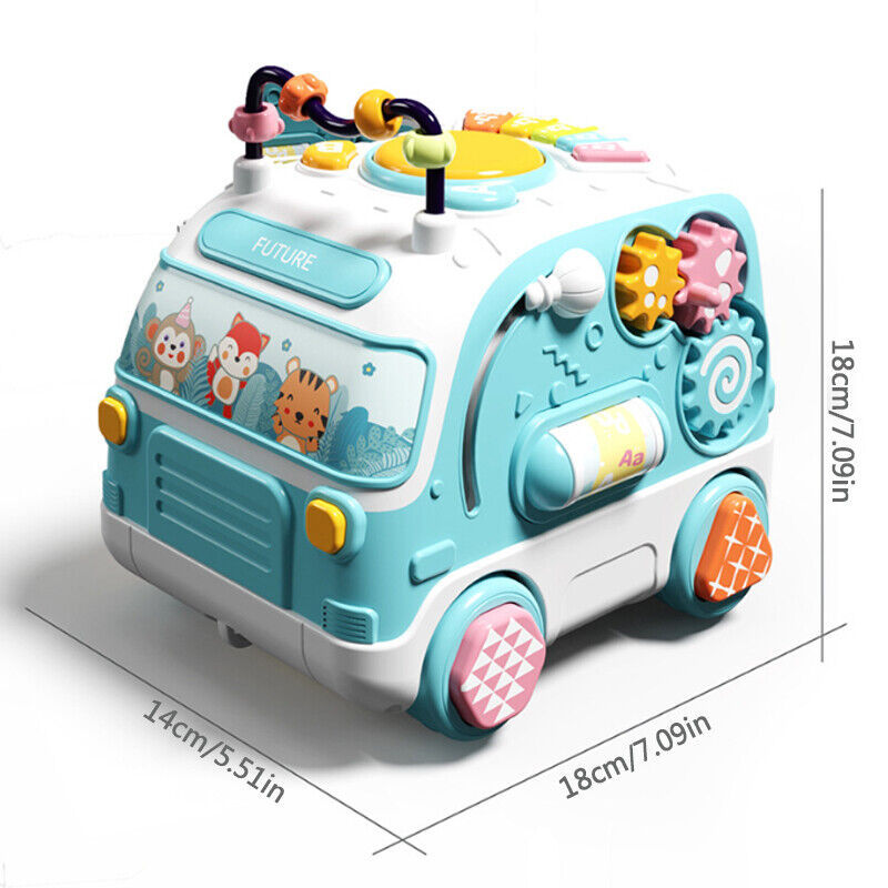 Autobus Fidtoy Musical d'activités avec lumières et sons