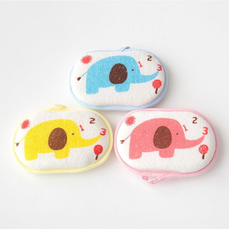 Esponja de Baño Fidtoy para Bebés – Suave Esponja de Algodón para Bañar Recién Nacidos y Bebés