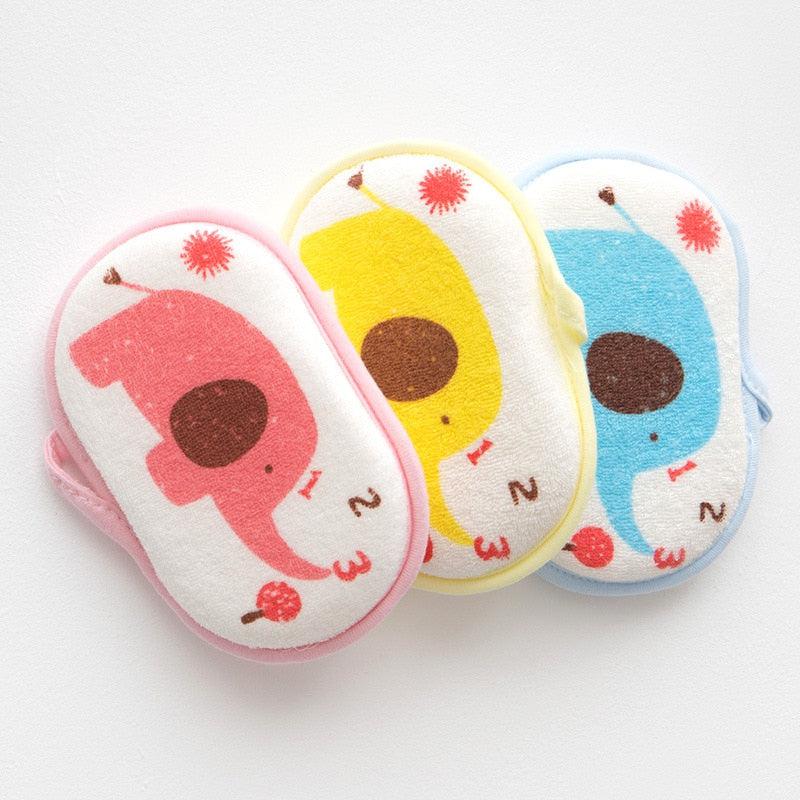 Esponja de Baño Fidtoy para Bebés – Suave Esponja de Algodón para Bañar Recién Nacidos y Bebés