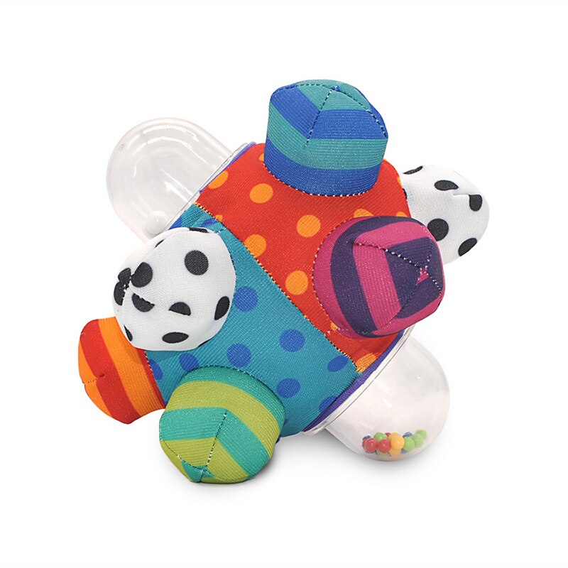 Fidtoy Soft Baby Sensory Rattle Ball Fabric Grasping Toy