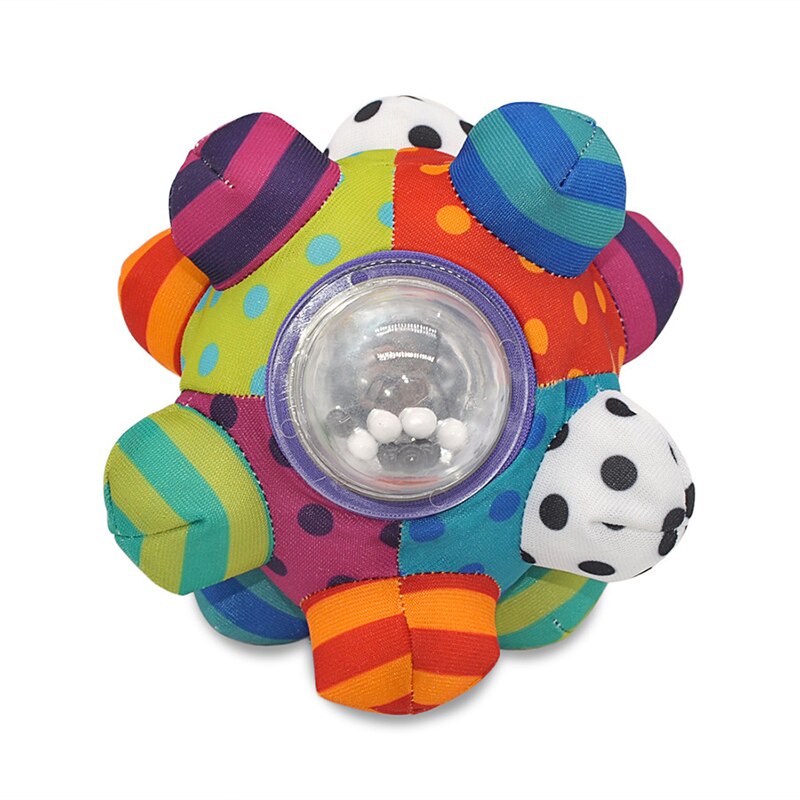 Fidtoy Soft Baby Sensory Rattle Ball Fabric Grasping Toy
