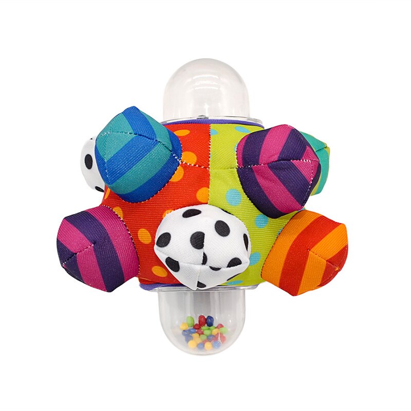 Fidtoy Soft Baby Sensory Rattle Ball Fabric Grasping Toy