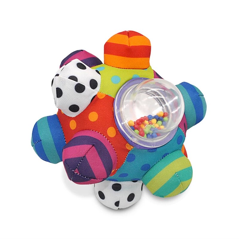 Fidtoy Soft Baby Sensory Rattle Ball Fabric Grasping Toy