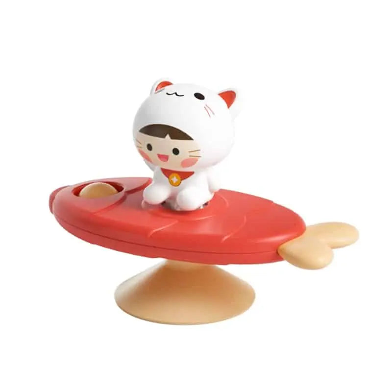Fidtoy Jouet de bain rotatif pour baignoires – Jouet sensoriel rotatif à ventouse pour tout-petits et bébés