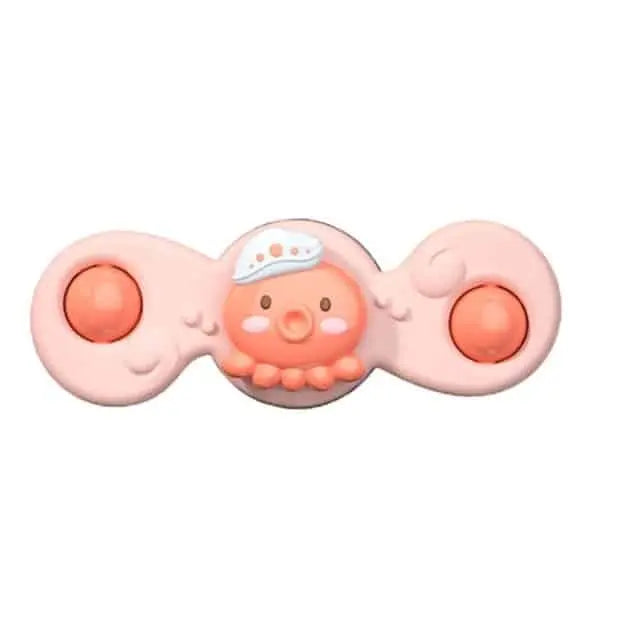 Fidtoy Jouet de bain rotatif pour baignoires – Jouet sensoriel rotatif à ventouse pour tout-petits et bébés