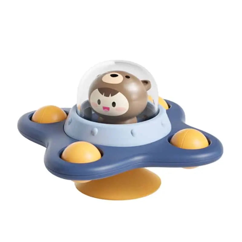 Fidtoy Jouet de bain rotatif pour baignoires – Jouet sensoriel rotatif à ventouse pour tout-petits et bébés