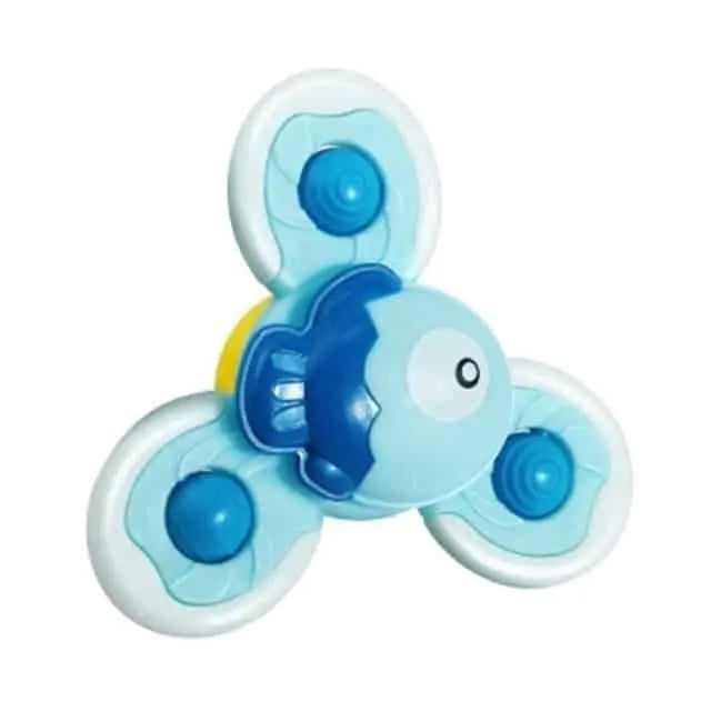 Fidtoy Jouet de bain rotatif pour baignoires – Jouet sensoriel rotatif à ventouse pour tout-petits et bébés