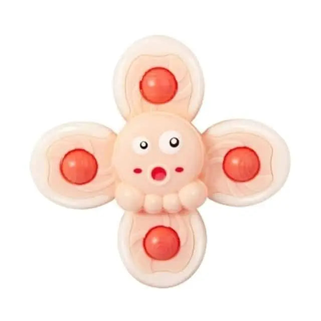 Fidtoy Jouet de bain rotatif pour baignoires – Jouet sensoriel rotatif à ventouse pour tout-petits et bébés