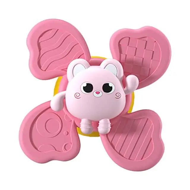 Fidtoy Jouet de bain rotatif pour baignoires – Jouet sensoriel rotatif à ventouse pour tout-petits et bébés