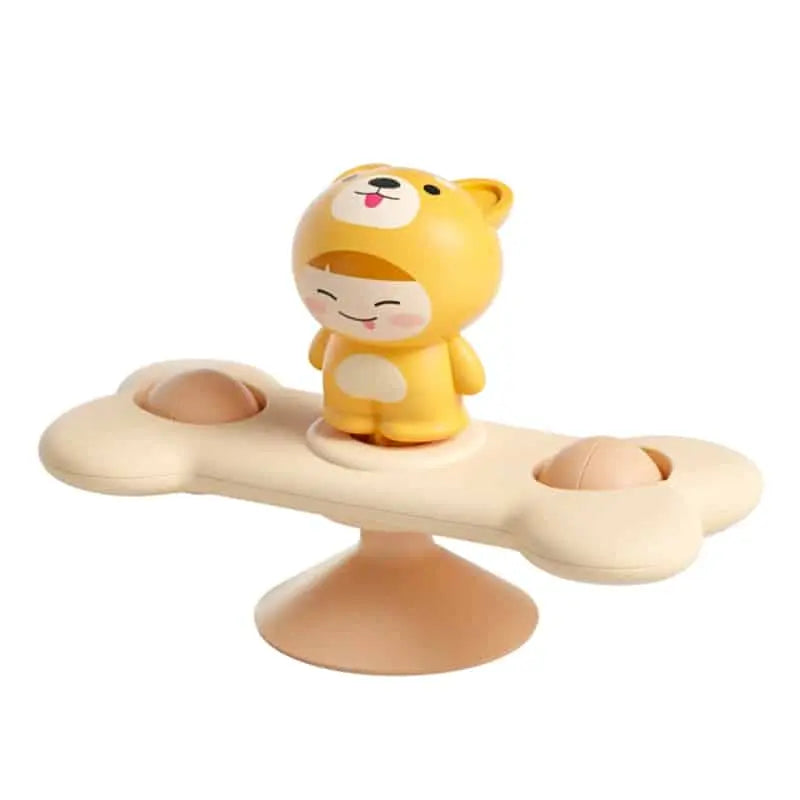 Fidtoy Jouet de bain rotatif pour baignoires – Jouet sensoriel rotatif à ventouse pour tout-petits et bébés